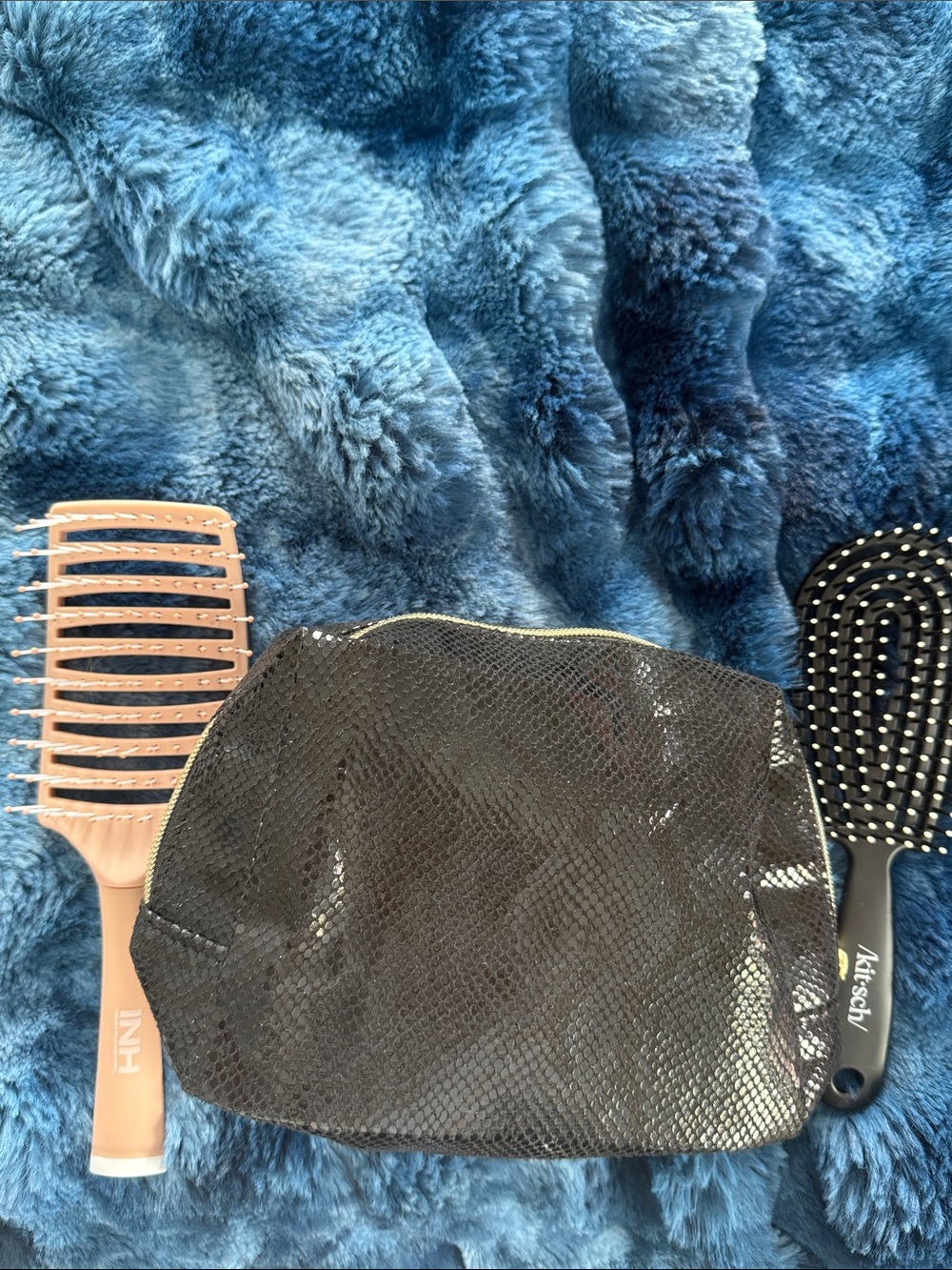 Hair brush and make up bag bundle